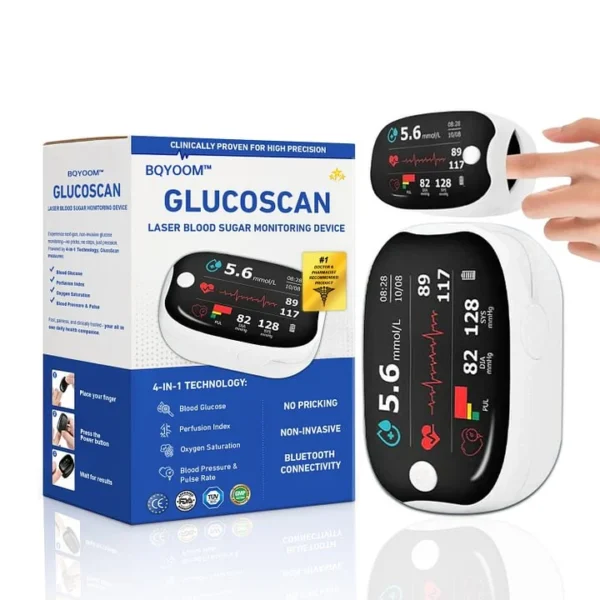 💥 2025 Limited 70% ️OFF 🩺 BQYOOM™ Laser Blood Glucose Monitoring Device 🔵 Non-invasive, Real-time Results 📲 Wireless Bluetooth Connectable