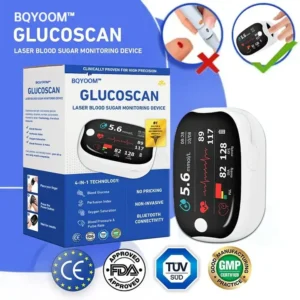 💥 2025 Limited 70% ️OFF 🩺 BQYOOM™ Laser Blood Glucose Monitoring Device 🔵 Non-invasive, Real-time Results 📲 Wireless Bluetooth Connectable