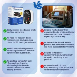 💥 2025 Limited 70% ️OFF 🩺 BQYOOM™ Laser Blood Glucose Monitoring Device 🔵 Non-invasive, Real-time Results 📲 Wireless Bluetooth Connectable