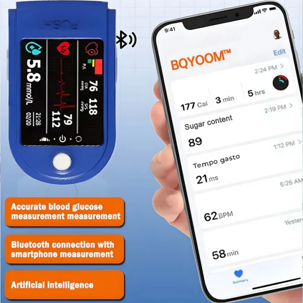 BQYOOM™ High Precision Non-Invasive Blood Glucose Meter👨‍⚕️ is clinically certified to be & 99.9% accurate