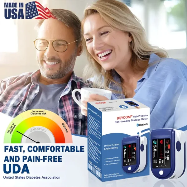 BQYOOM™ High Precision Non-Invasive Blood Glucose Meter👨‍⚕️ is clinically certified to be & 99.9% accurate