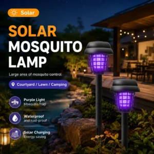 🦟❌Solar-Powered Mosquito Killer Lamp-Outdoor Solar LED Mosquito Killer Garden Lamp