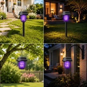 🦟❌Solar-Powered Mosquito Killer Lamp-Outdoor Solar LED Mosquito Killer Garden Lamp