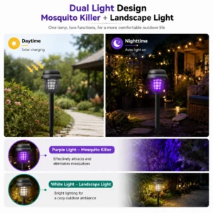 🦟❌Solar-Powered Mosquito Killer Lamp-Outdoor Solar LED Mosquito Killer Garden Lamp