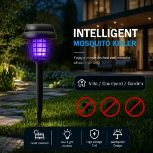🦟❌Solar-Powered Mosquito Killer Lamp-Outdoor Solar LED Mosquito Killer Garden Lamp