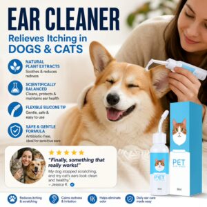 Pet Ear Cleaner for Dogs & Cats