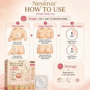 NEYEROS® Breast Enhancement Nano Microneedle Patch | Targeted Bust & Glute Care