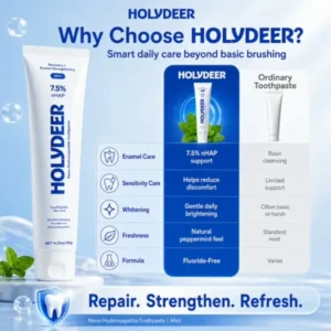 Nano Hydroxyapatite Toothpaste – Fluoride-Free Enamel Repair Paste